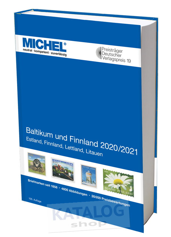 Pobaltské státy a Finsko 2020/2021  MICHEL katalog známek
