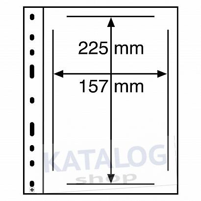 Plastové listy Leuchtturm OPTIMA Classic ETB 157 x 225, černé - 10 ks