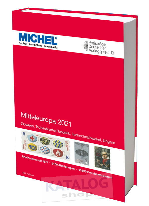 Mitteleuropa 2021 MICHEL katalog známek