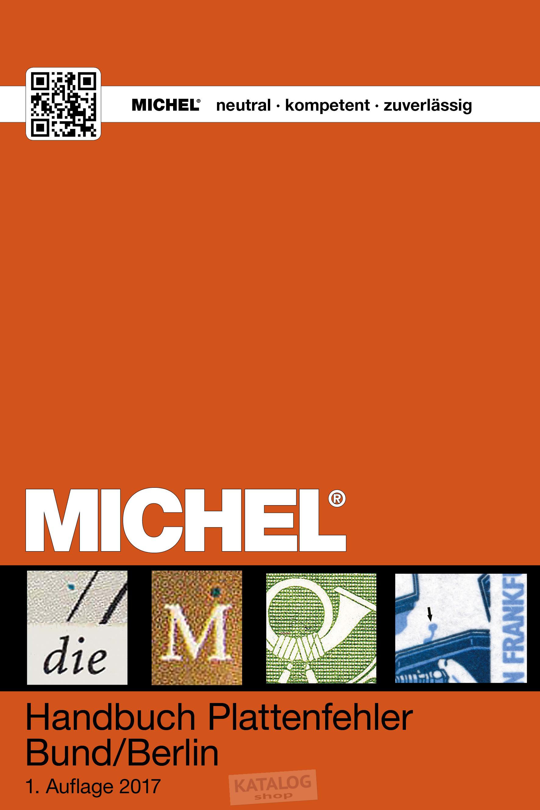 Plattenfehler Bund/Berlin 2017 MICHEL katalog známek