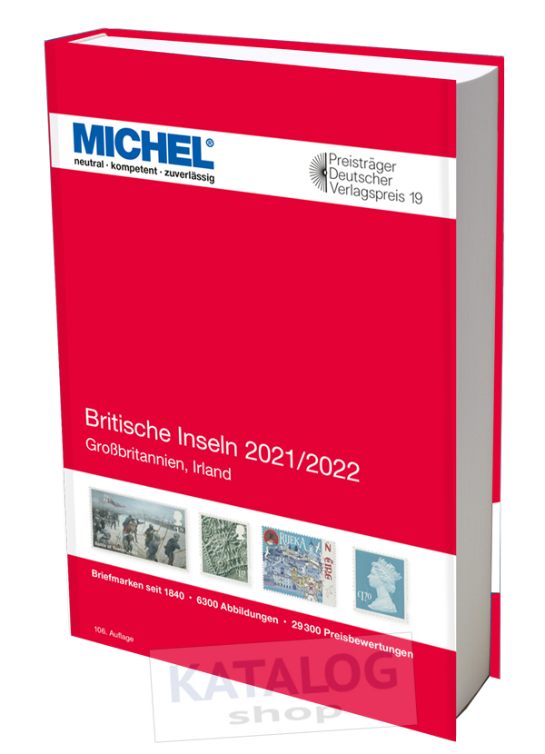 Britische Inseln 2021/2022 MICHEL katalog známek