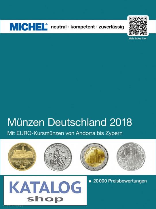 Münzen Deutschland 2018 MICHEL katalog mincí