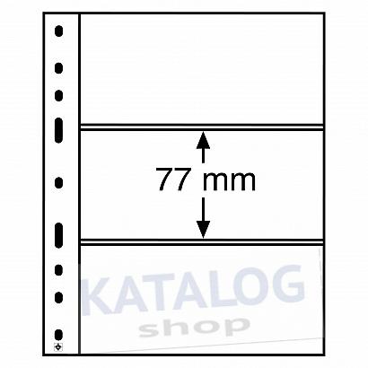 Plastové listy Leuchtturm OPTIMA Classic 77mm, černé - 10 ks