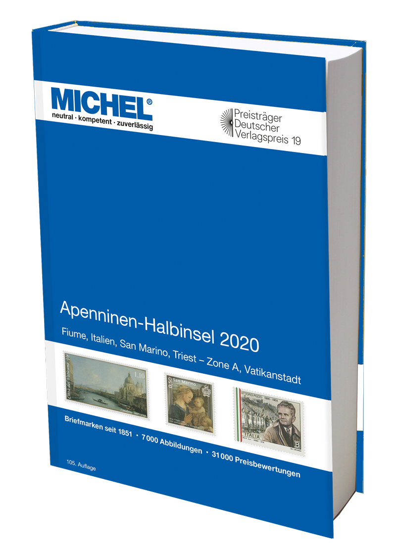 Apeninský poloostrov 2020  MICHEL katalog známek