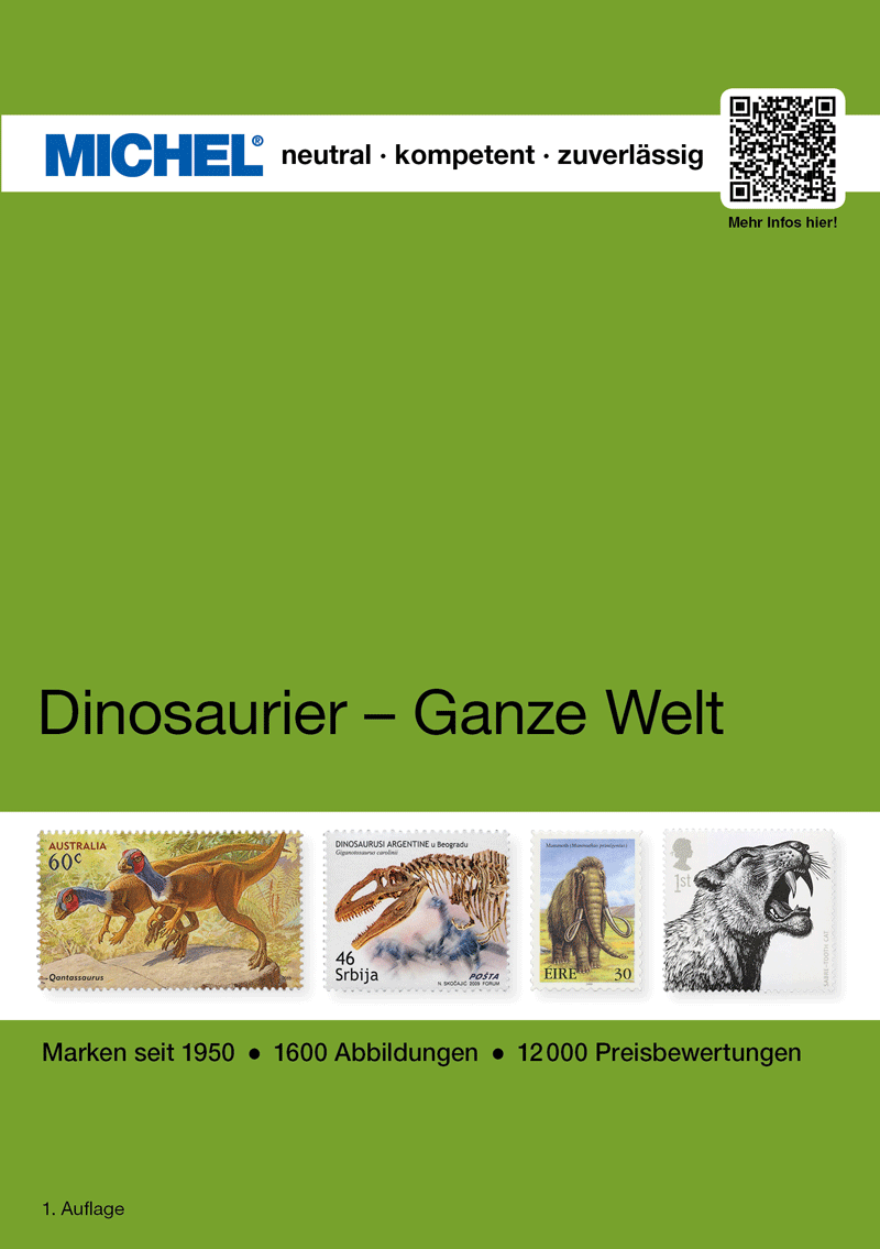 Dinosauři / Dinosaurier – celý svět MICHEL katalog známek