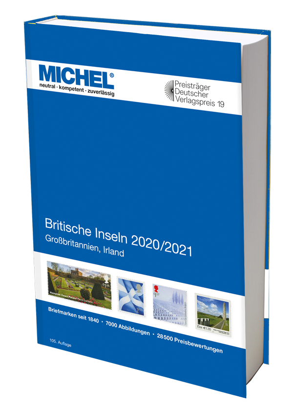 Britische Inseln 2020/2021 MICHEL katalog známek