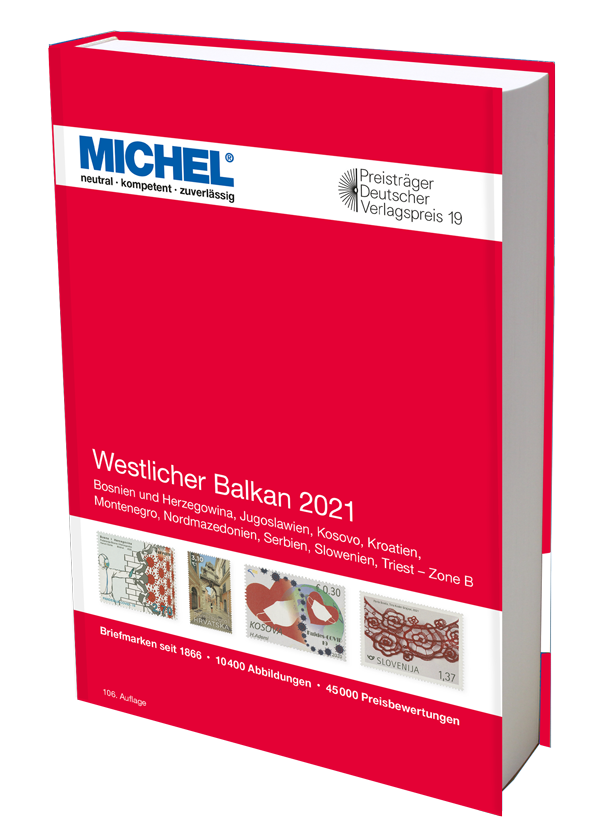 Westlicher Balkan 2021 / Západní Balkán  MICHEL katalog známek