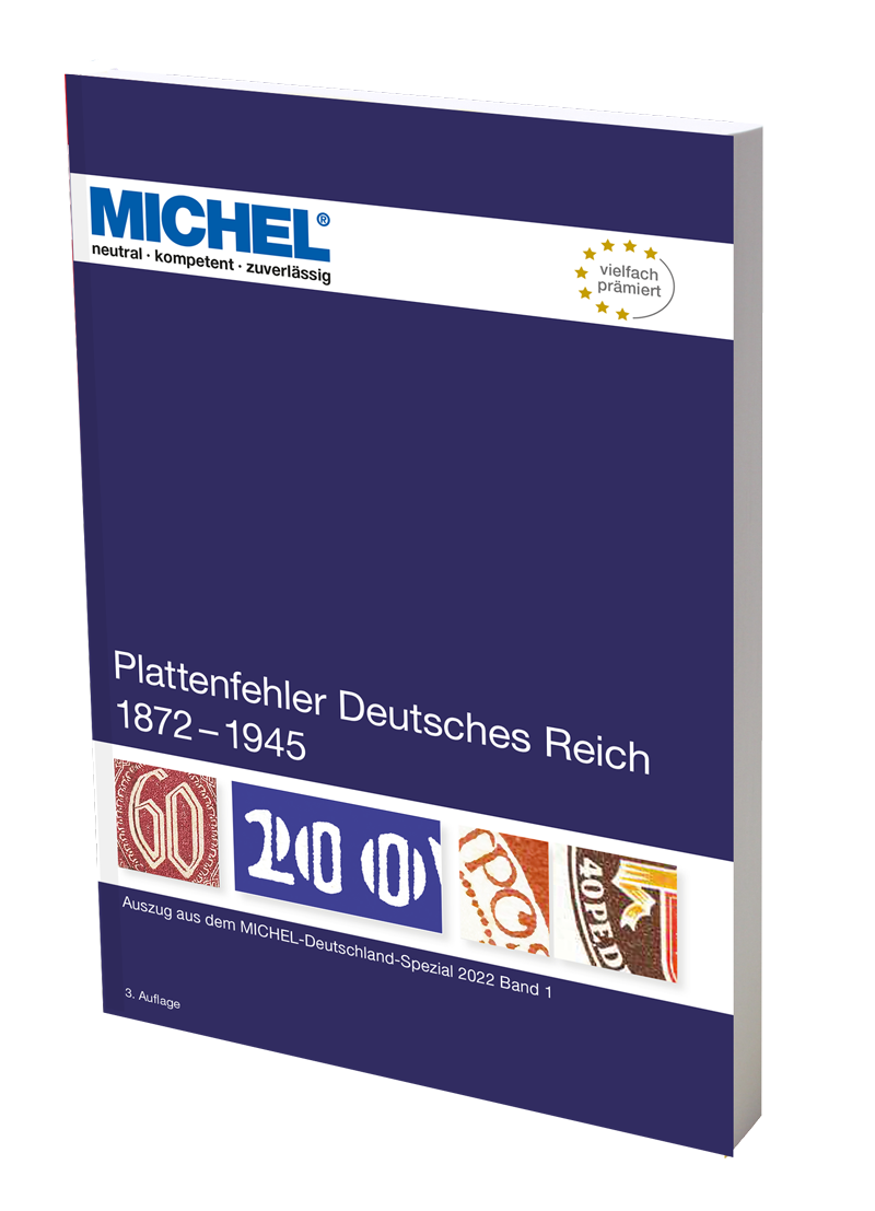 Deskové vady / Plattenfehler Deutsches Reich 1872-1945 MICHEL katalog 2022