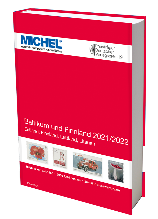 Pobaltské státy a Finsko 2021/2022  MICHEL katalog známek