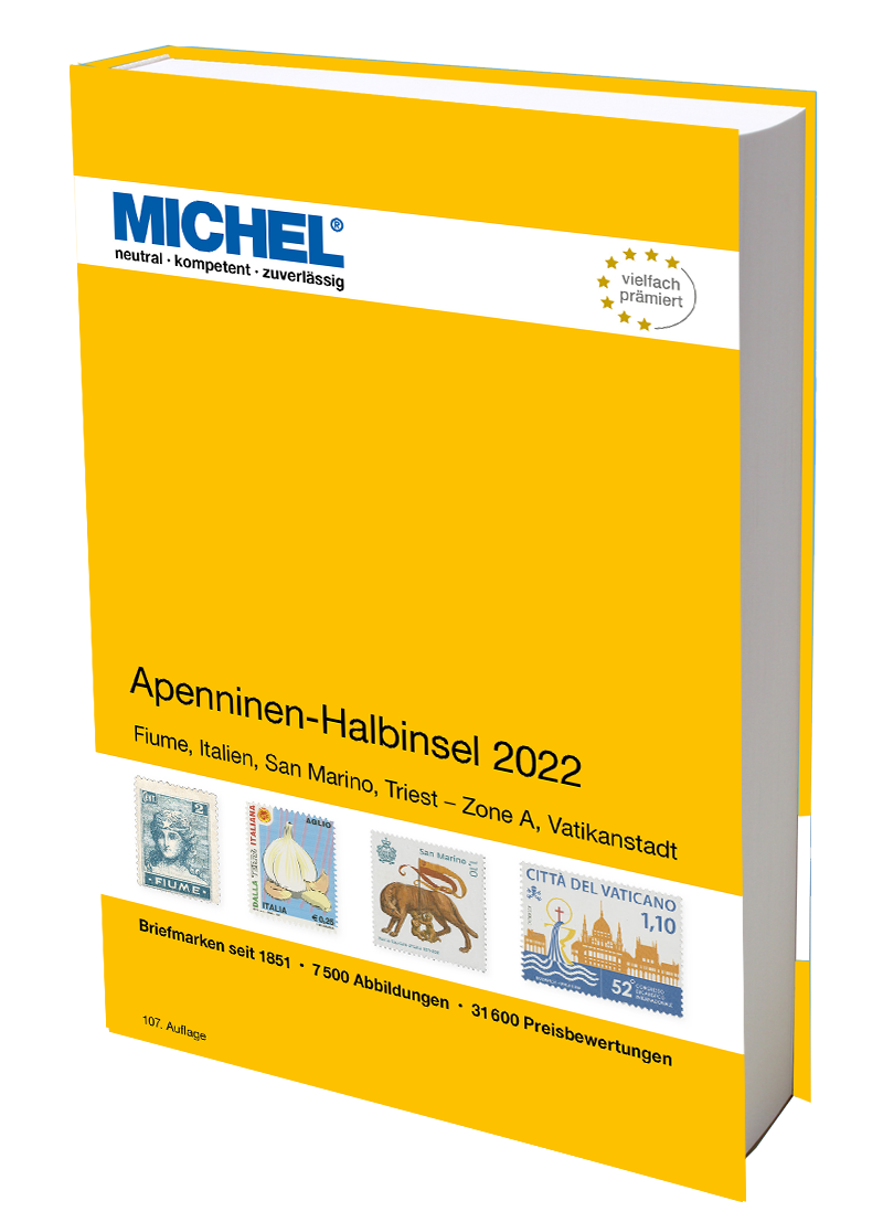 Apeninský poloostrov 2022  MICHEL katalog známek