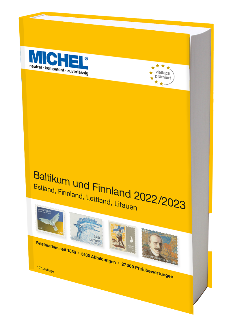 Pobaltské státy a Finsko 2022/2023  MICHEL katalog známek