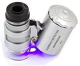 Mikroskop kapesní s osvětlením, zvětšení 60x