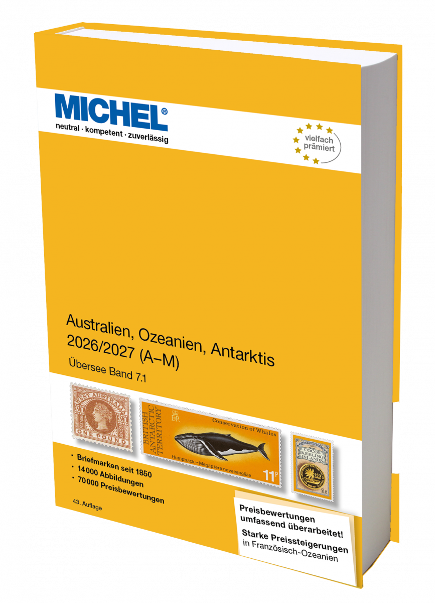 Austrálie Oceánie Antarktida 2026/2027 ( 1. díl, A-M ) MICHEL katalog známek